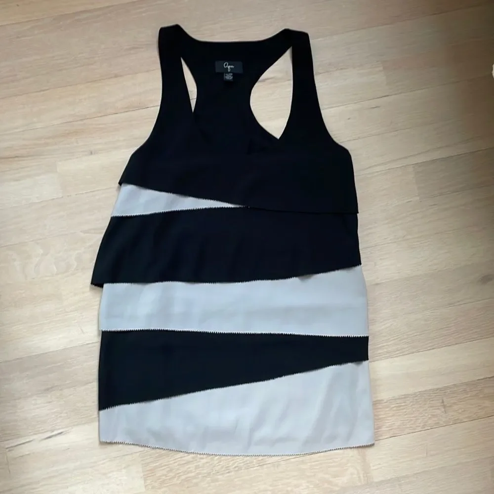 Aqua Black & Gray Sleeveless Top - Picture 2 of 7